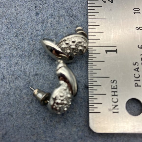 Jordache Pierced Earrings Silver Stud Dotted Minimalist Cactus Soft Girl BoHo - Picture 6 of 6